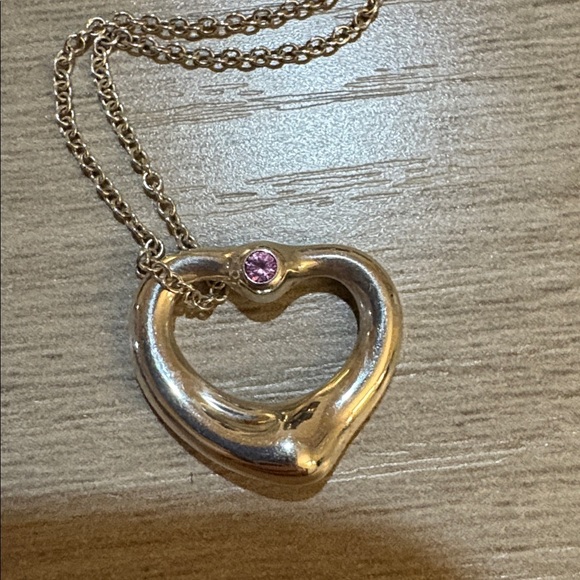 Tiffany & Co. Jewelry - Tiffany & Co.  Necklace,with pink Sapphire stone  Necklace in Sterling Silver